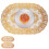 Gold PVC Table Mats 2 Pack with Coasters for Dining Table & Wedding Decor 16