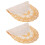Gold PVC Table Mats 2 Pack with Coasters for Dining Table & Wedding Decor 14