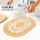 Gold PVC Table Mats 2 Pack with Coasters for Dining Table & Wedding Decor 4