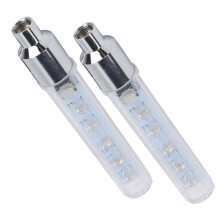 2Pcs Bike Valve Cap Light 5LED 7 Modes, 9cm, Red/Green/Blue