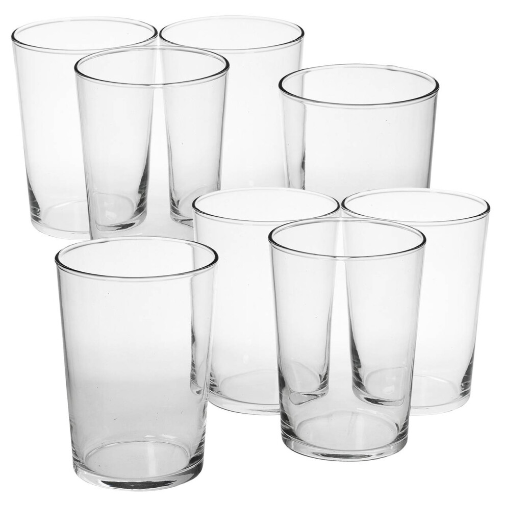 Urbnliving (Set Of 8) Pasabahce Bistro Cocktail Glasses 510Ml Large Drinking Tumblers Barware Drink Set