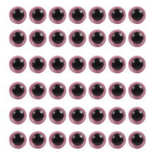 Craft Knopfaugen Rosa Kunststoff 50 Stk 0,63x0,63 Zoll