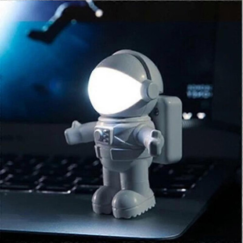 (USB White) Portable Usb Powered Night Light Astronaut Shape Reading Desk Lamp Dc 5v Led Light For Computer Laptop Pc Lighting Space Lovers 2