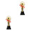 2Stück Trophy Golden Award Cup Metall 5