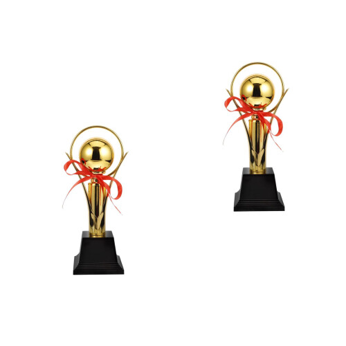 2Stück Trophy Golden Award Cup Metall 2