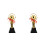 2Stück Trophy Golden Award Cup Metall 6