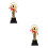 2Stück Trophy Golden Award Cup Metall 8
