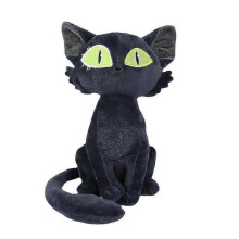 (Black) 30cm Suzume No Tojimari Daijin Cat Plush Toy Kawaii Sadaijin Dolls Soft Stuffed Animal Toys Kids Girls Birthday Gift High Quality