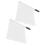 Bright White 2Pcs Linesman Flags | Stainless Steel | Comfortable Grip 15