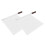 Bright White 2Pcs Linesman Flags | Stainless Steel | Comfortable Grip 13