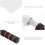 Bright White 2Pcs Linesman Flags | Stainless Steel | Comfortable Grip 11