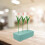 3Stk Blumenarrangement Blöcke Künstlicher Hochabsorbierender 8