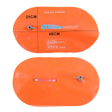 Compact Double Airbag Safety Buoy Adjustable Waist Belt Inflatable Design