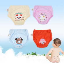 Toddler Waterproof Training Pants 4 Stück Cartoon Baby Windel, 4 Schichten, Größe 95
