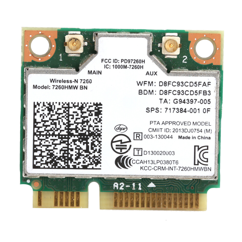 Mini Pci-E Wireless Card 7260Hmw Bn Dual Band Bluetooth 4.0 4961359443435