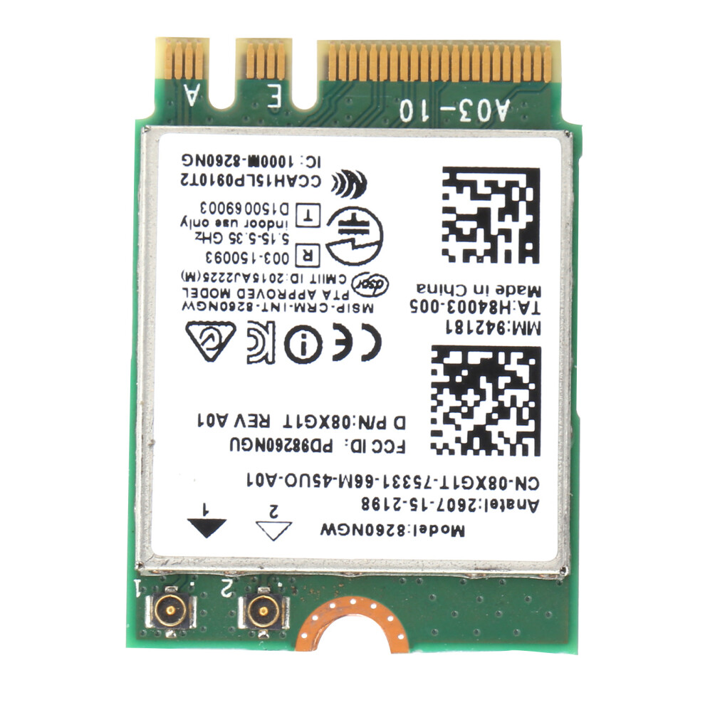 Dualband Ac Bluetooth 4.2 M.2 Wireless Network Card For Dell Xps 12-15 3121359443717