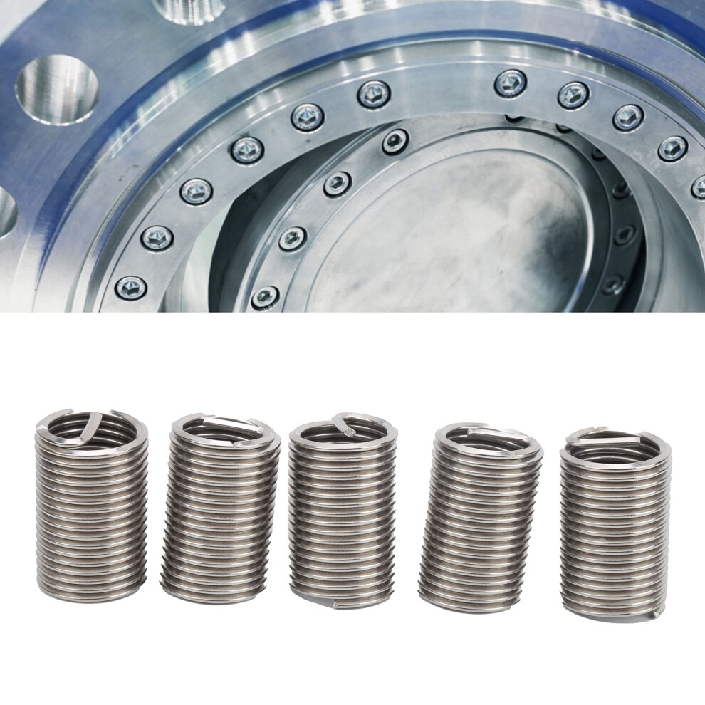 5Pcs Sus304 M20x2.5 Thread Inserts Repair Tool Kit For Metal Fasteners 4941359444694