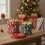 2 Round Christmas Nesting Storage Tins Festive Santa Stackable Cookie Biscuit Boxes 6