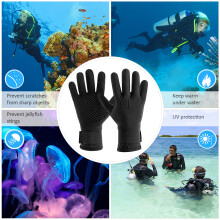3MM Neopren Tauchhandschuhe Warm Winter Surfen Paddeln Schwarz S-XL