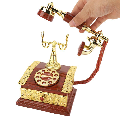 Retro-Stil-Telefonschnur mit Melodiekästchen, Schmuckdisplay 母箱 2