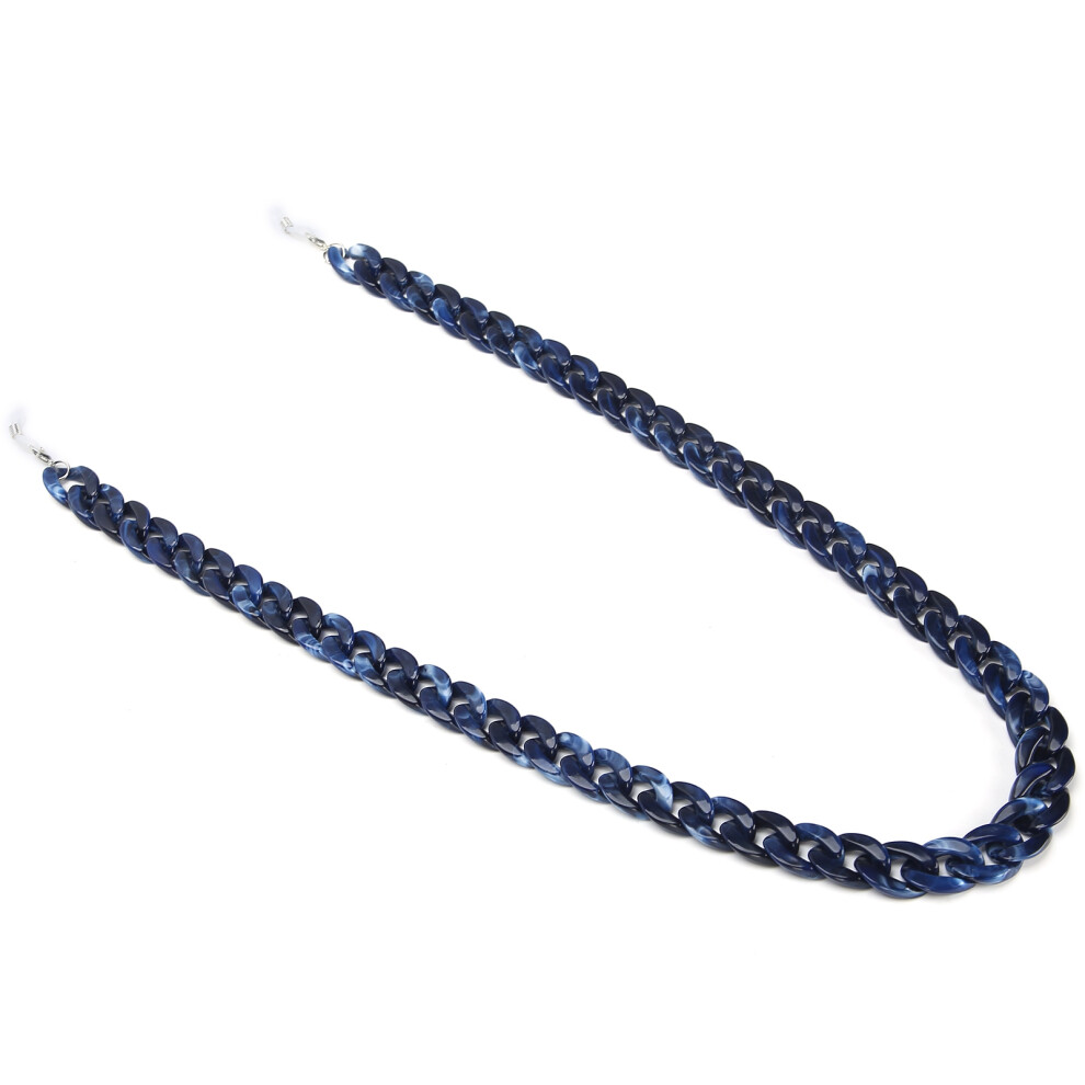 Women Navy Blue Plastic Eyeglasses Chain 71cm Face Cover Lanyard-image-OPC-PMTR67M-NEW