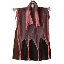 (Red) Halloween Horror Hanging Skull Ghost Ornament Scary Skeleton Pendant Party Decor