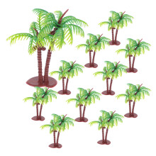 10Stk Faux Mini Kokospalmen Für Basteln Tropische Wohnaccessoires