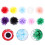 20 Chiffon Blumen Dekorationen, Gemischte 8