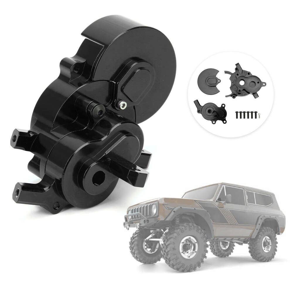 Aluminum Alloy Transmission Case Housing Set for 1/10 RC Car Black-image-OPC-PMTR8BT-NEW