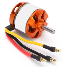D3536 bürstenloser Motor für RC-Flugzeug 1250KV 35x36mm Orange Silber