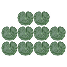 20 Pcs Artificial Lotus Leaf 15cm For Fish Tank Pond Decor