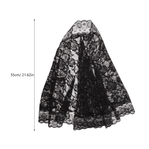 Bridal Accessoires Zwarte Sluier Bruiloft 1 2