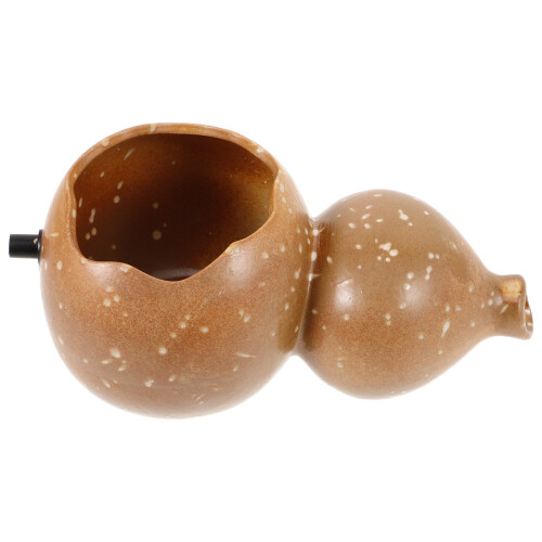 Gourd Shape Ceramic Water Fountain For Fish Tank