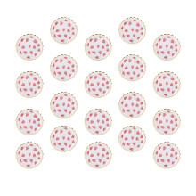 20 Stuks 7 Inch Papieren Borden Aardbeienpatroon Thuisgebruik