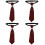4 Polyester Klaarbindende Vrouwen Angel Charm 6