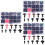 3 Dozen Kleine Poppenogen En Set 8