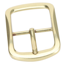 Glossy Brass Belt Buckle - Easy Install Replacement for Bags & Belts