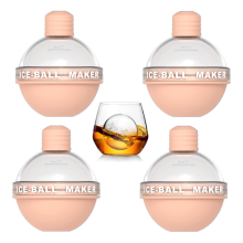 Forma de gelo multifuncional para bolas de gelo, feita de material seguro para bolas de gelo extragrandes, molde de silicone de derretimento lento,