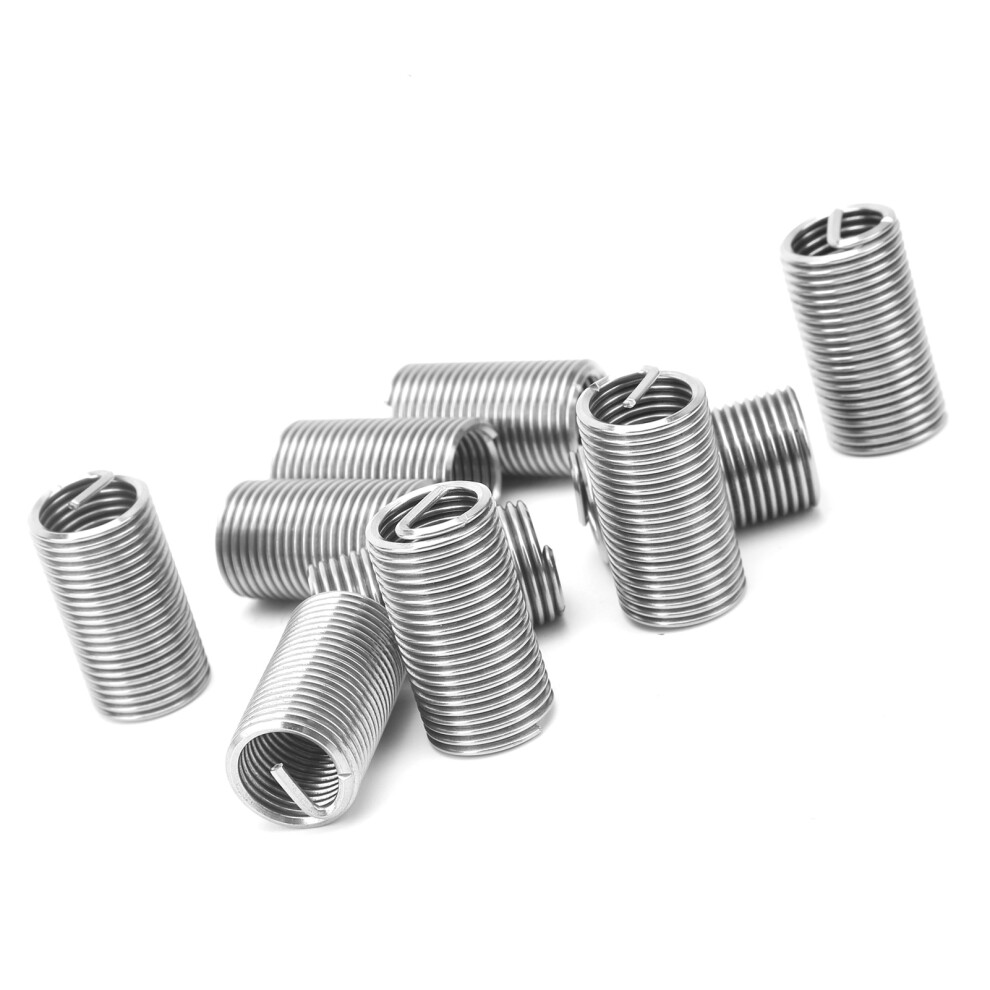 10Pcs M16x2 Stainless Steel Thread Inserts With Repair Nut And Tool 3481359451595