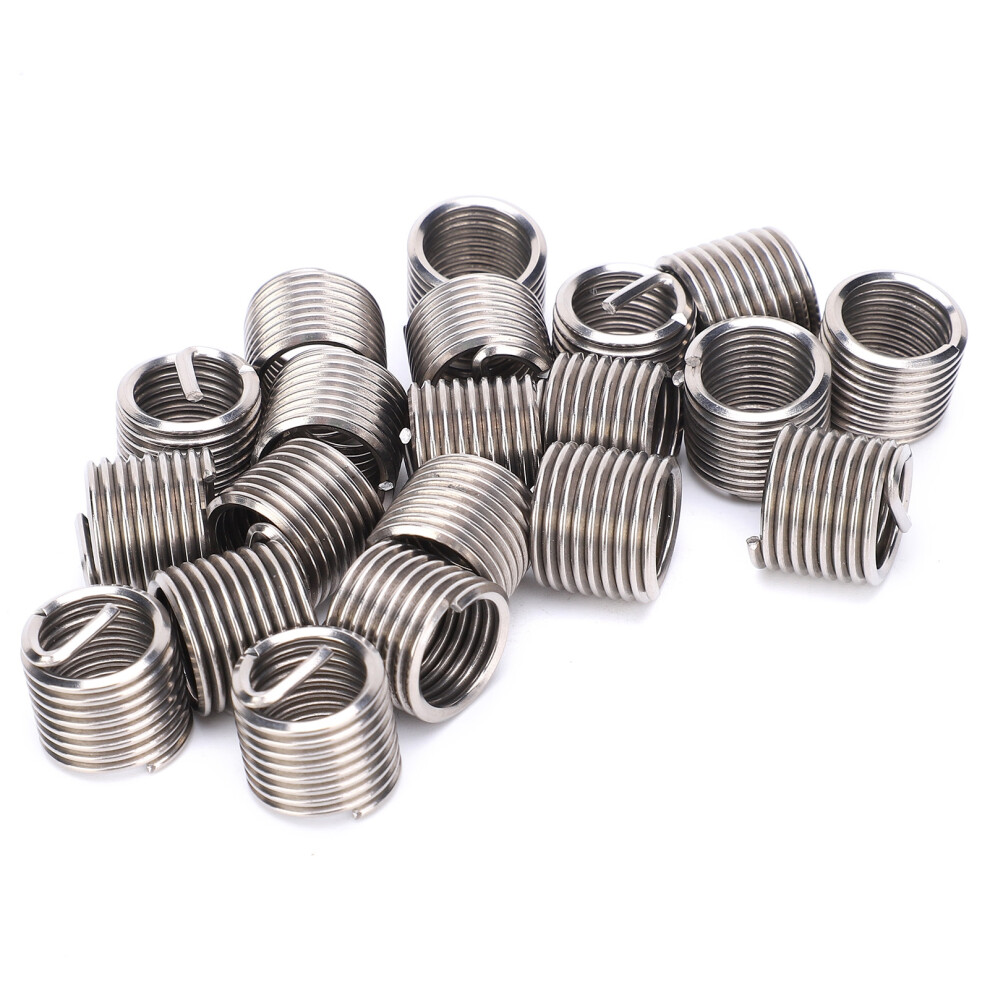 20Pcs M14x2 Stainless Steel Thread Inserts Reducing Nut Repair Tool 8461359451400