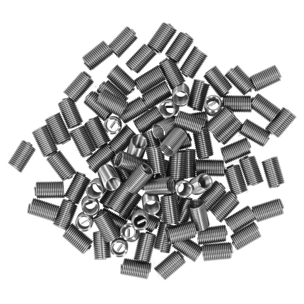 100Pcs M6x13d Thread Inserts Stainless Steel Male Female Nuts Fastening Kit 4181359451852