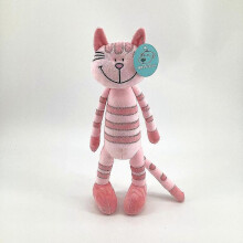 (pink)Kawaii Cat Plush Toys Cute 35.5cm Stuffed Dolls Girls Boys Soft Cats Plush Toy Soft Doll For Kids Birthday Gift Home Decoration