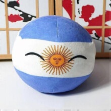 (9cm) Polandball Plush Doll Ball Model Toy Pillow Argentina
