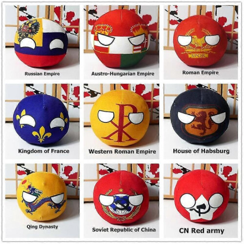 (9cm)Polandball Plush Doll Ball Model Toy Pillow Argentina 2