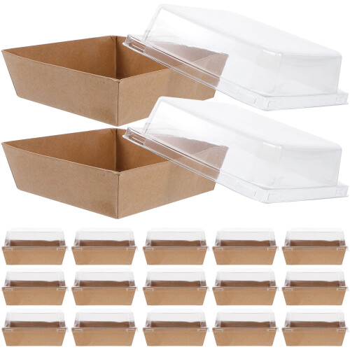 50 Stuks Papieren Sandwichdoos Multi-Use Met