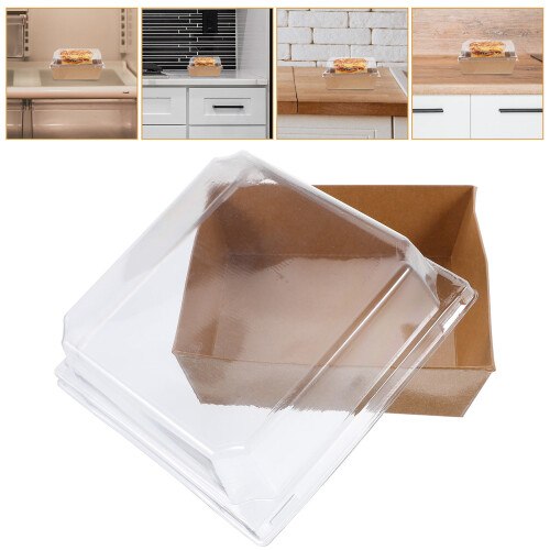50 Stuks Papieren Sandwichdoos Multi-Use Met 2