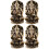 4 Retro Messing Buddha Statue Skulptur 5