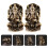 4 Retro Messing Buddha Statue Skulptur 9