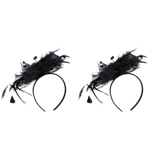 2 Stuks Gaas Haarband Sluiting Bruiloft Accessoire 1