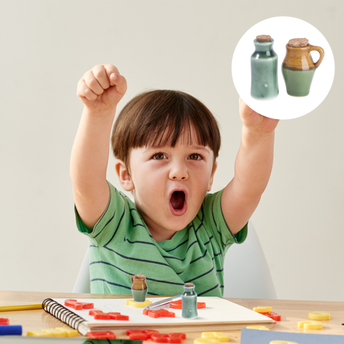 2 Stuks Mini Ceramische Potjes Voor Mini Scenes 2